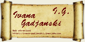 Ivana Gađanski vizit kartica